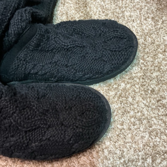 UGG Black Knit Button Boots - Picture 3 of 8